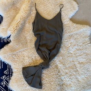 Olive Green Maxi Dress - Large Thread and Supply